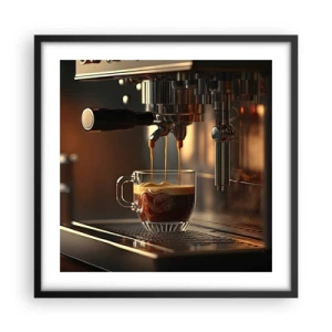 Plakat i sort ramme - En sensuel blanding - 50x50 cm