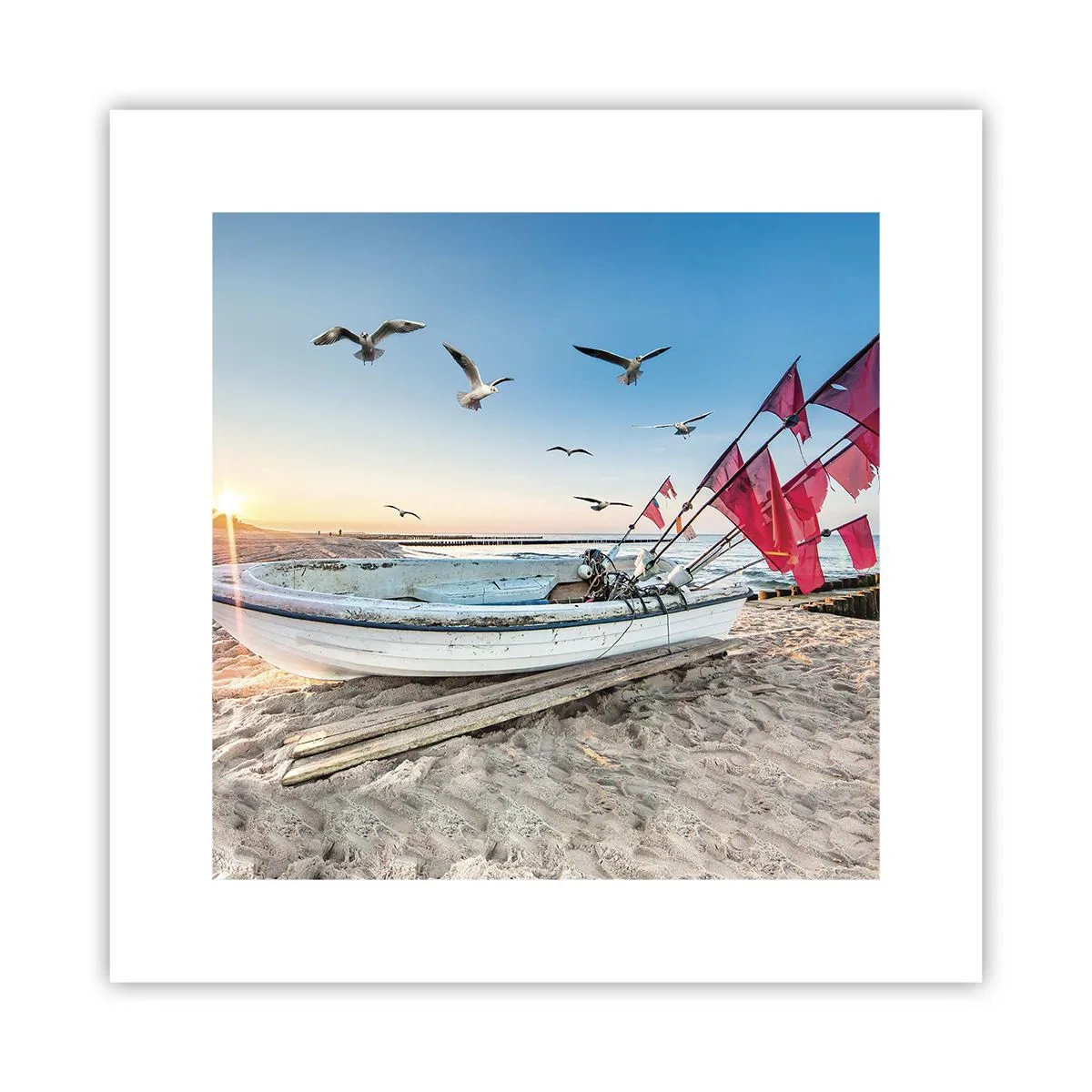 Plakat - Et velfortjent hvil - 30x30 cm