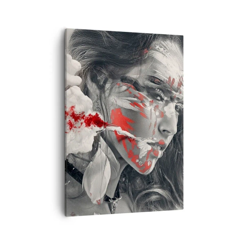 Lærredstryk - Billede på lærred - I det absurdes damp - 50x70 cm