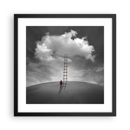 Plakat i sort ramme - Alt er muligt - 40x40 cm