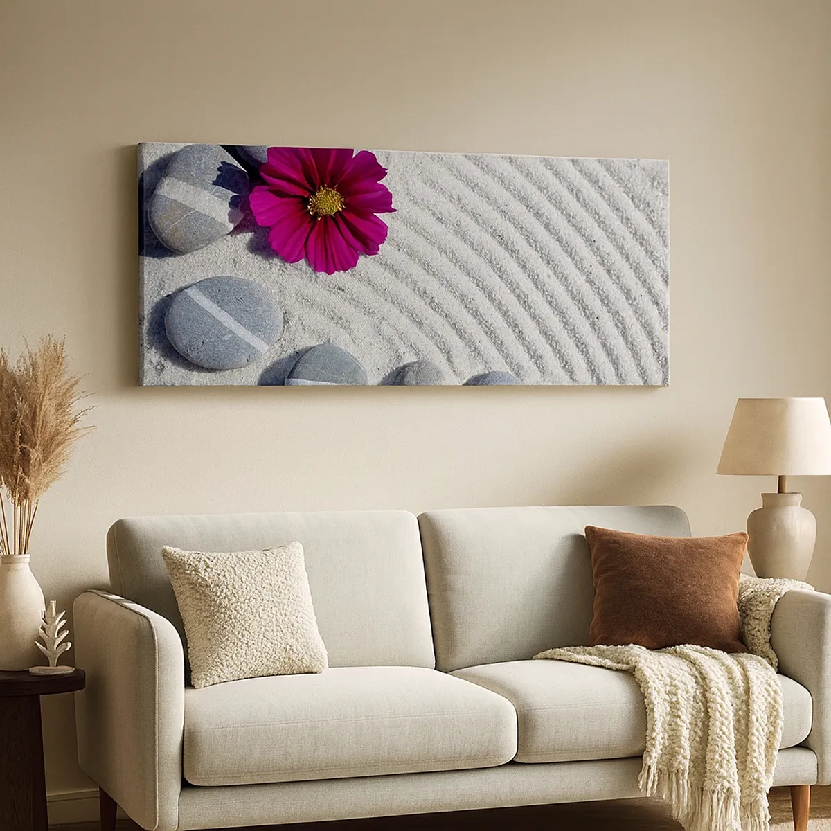 Lærredstryk - Billede på lærred - Energi og ro i den magiske naturcirkel - 30x30 cm