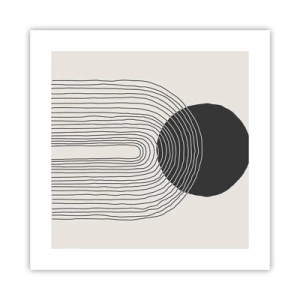 Plakat - Rystende og selvsikker - 40x40 cm