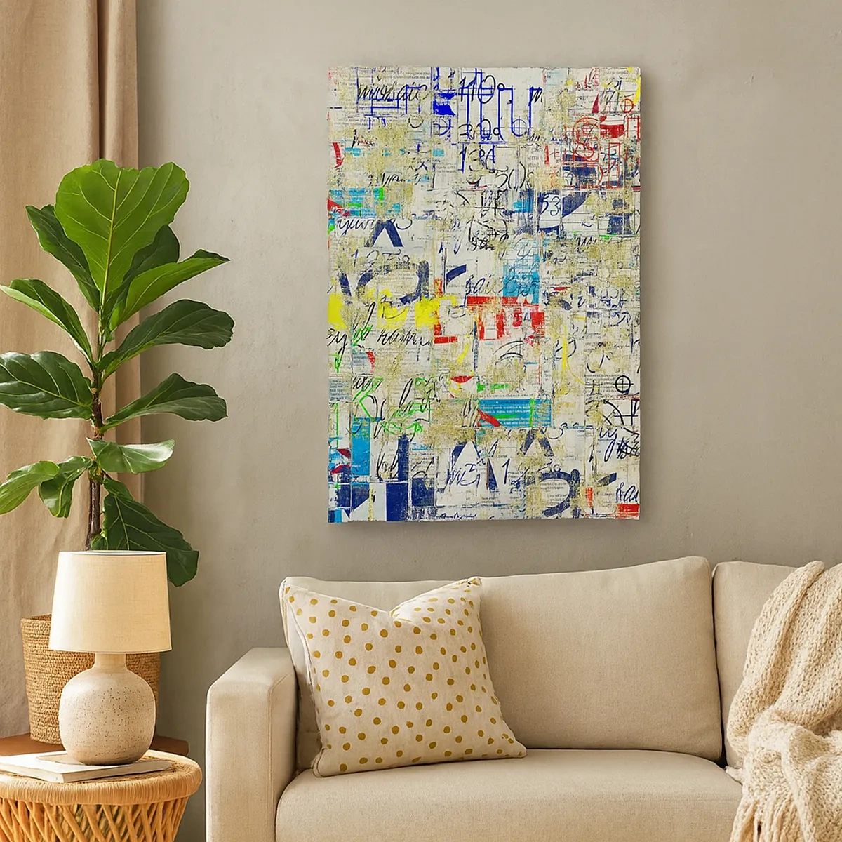 Lærredstryk - Billede på lærred - Simpelthen en fryd for øjet - 50x70 cm