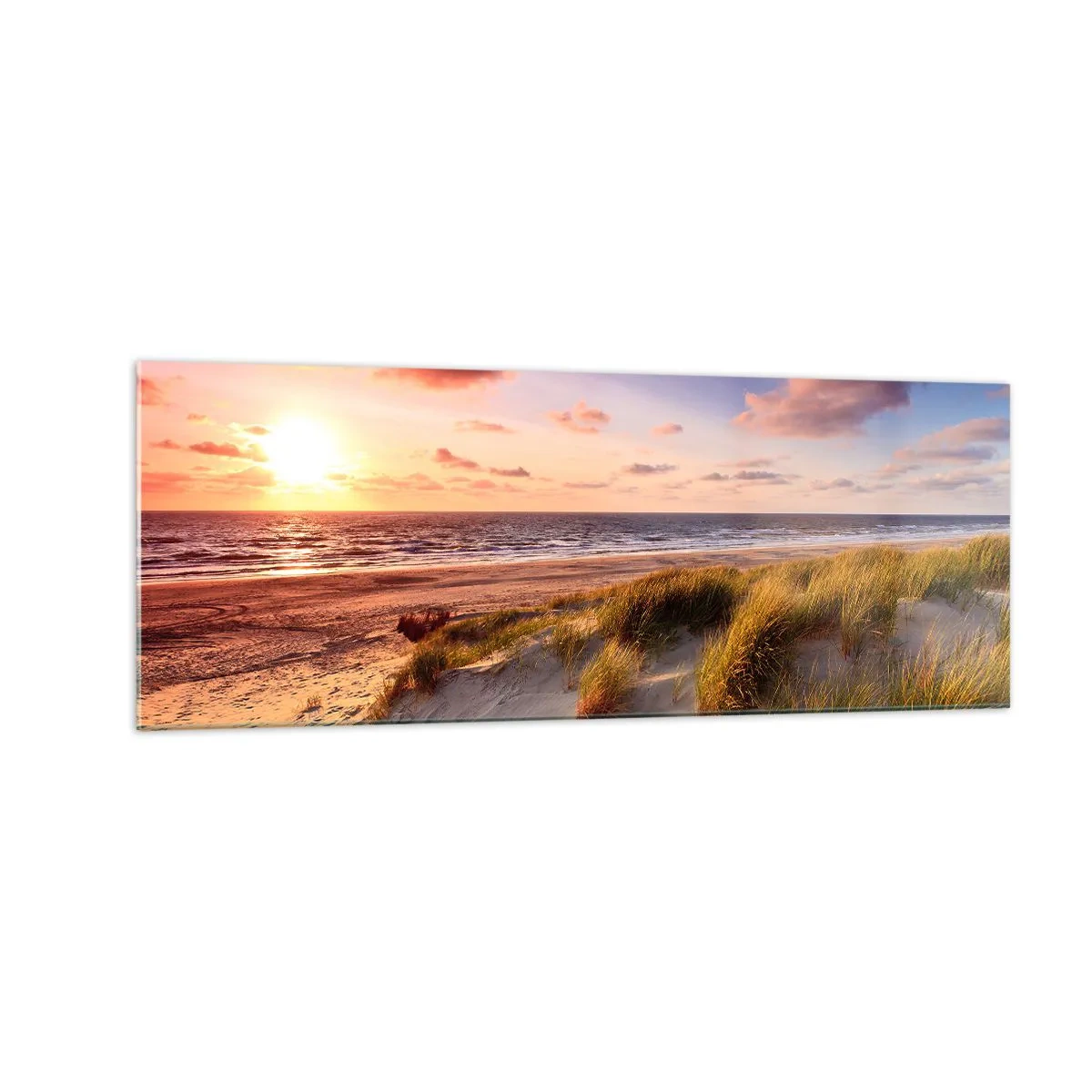 Billede på glas - Luften dufter allerede af sommer - 140x50 cm