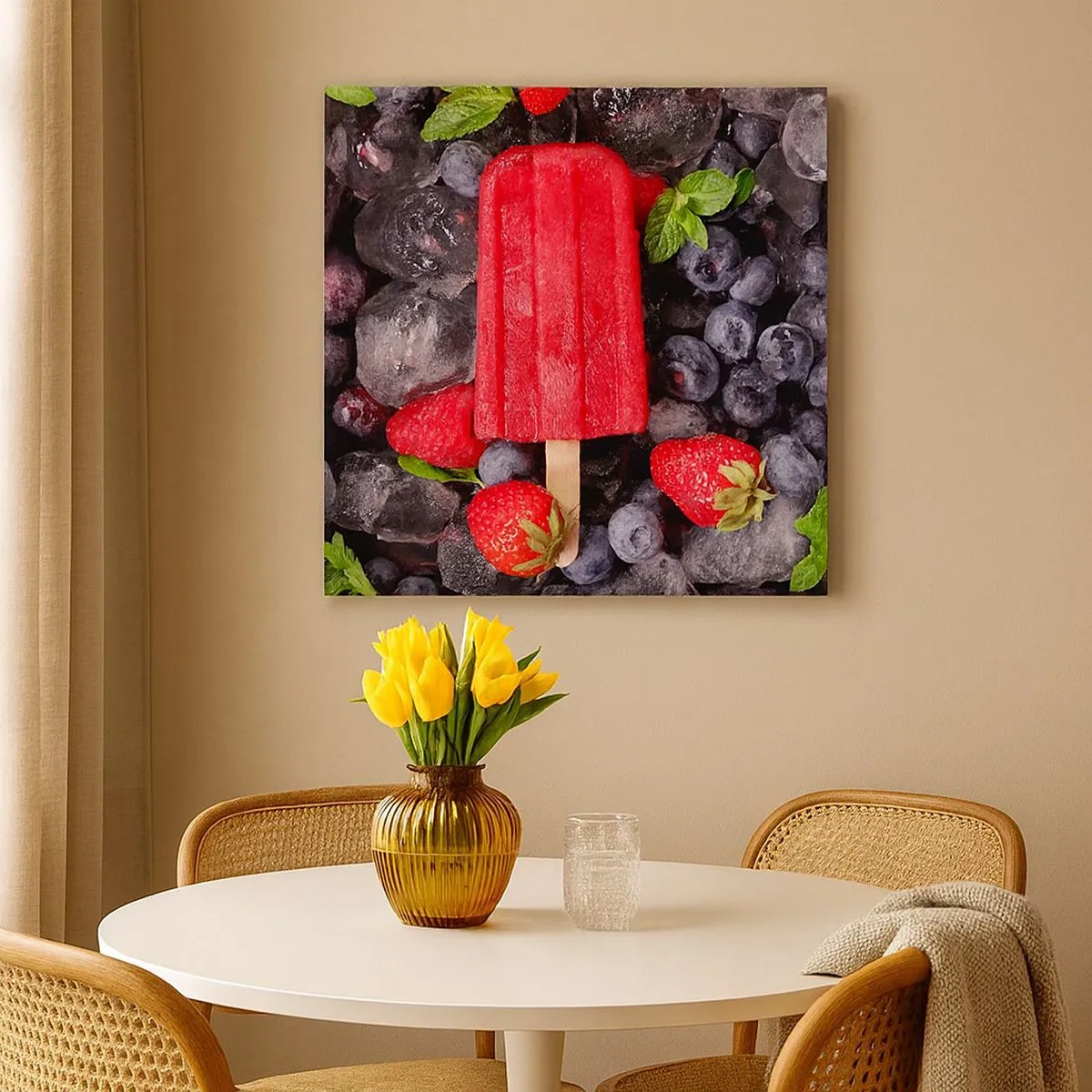 Lærredstryk - Billede på lærred - En smag af varm sommer - 30x30 cm