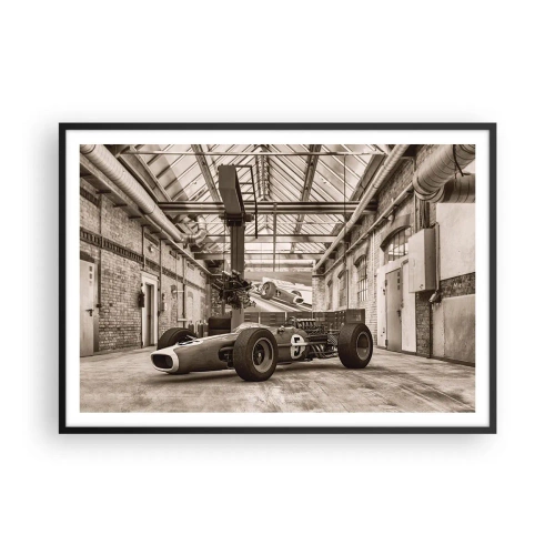 Plakat i sort ramme - Vinderens hvile - 100x70 cm