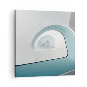 Lærredstryk - Billede på lærred - Til bunden af det blå - 50x50 cm