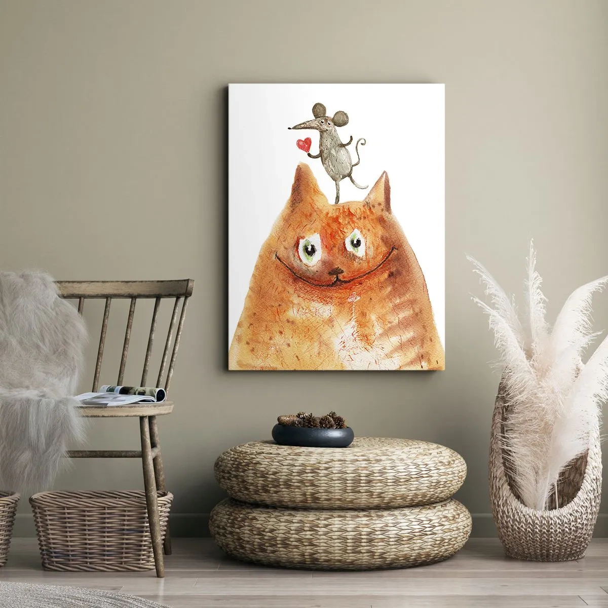 Lærredstryk - Billede på lærred - Kærlighedens paradokser - 45x80 cm