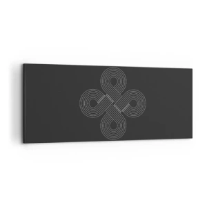 Lærredstryk - Billede på lærred - I den keltiske ånd - 120x50 cm