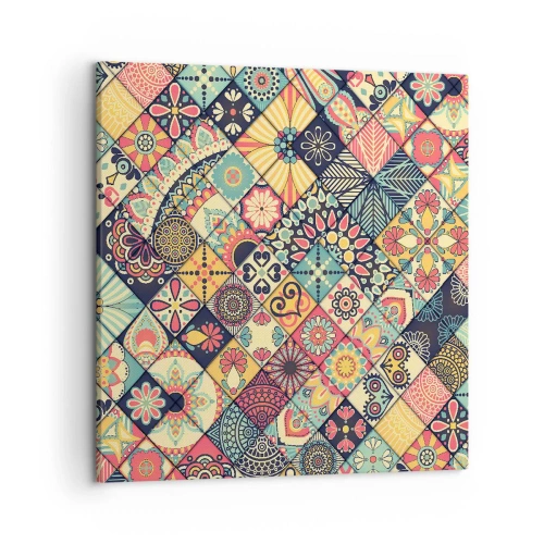 Lærredstryk - Billede på lærred - Marokkansk stemning - 50x50 cm