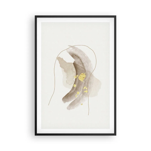 Plakat i sort ramme - Mødt i rummet - 61x91 cm
