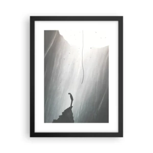 Plakat i sort ramme - Der er altid en vej ud - 30x40 cm