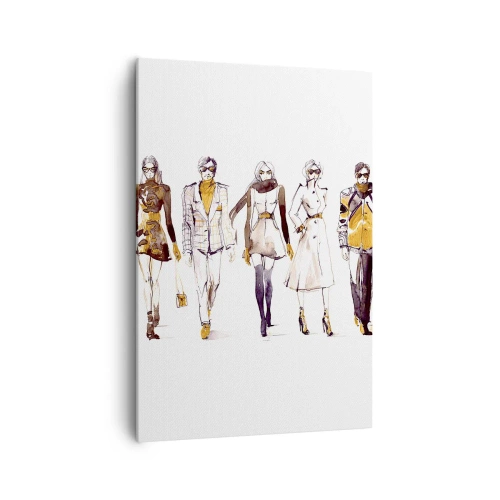 Lærredstryk - Billede på lærred - Diskret elegance, afslappet elegance - 70x100 cm