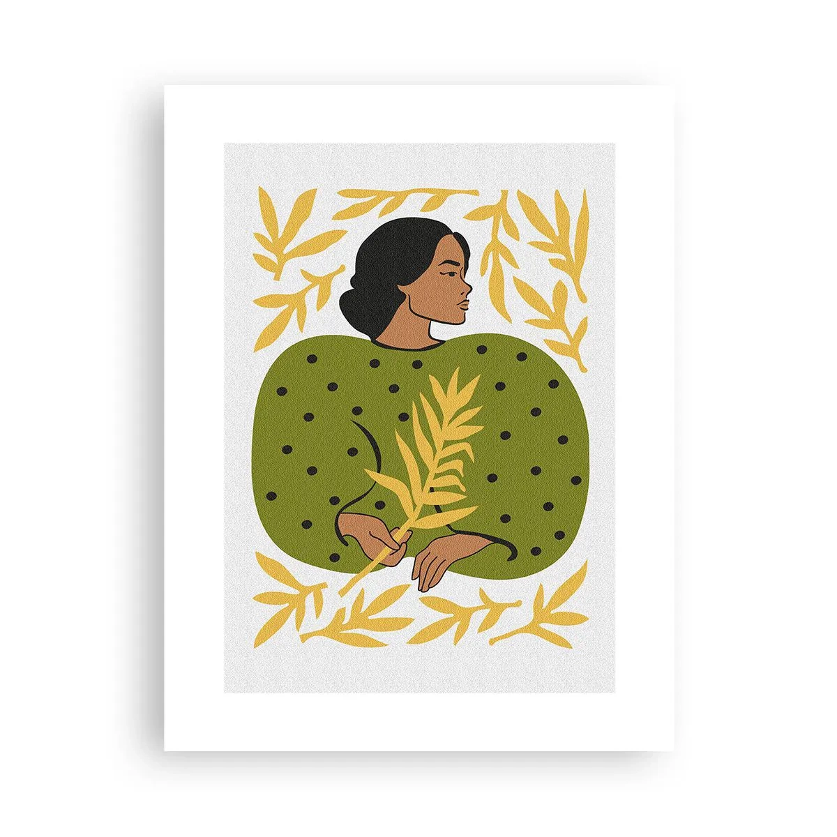 Plakat - Hawaiiansk pige - 30x40 cm