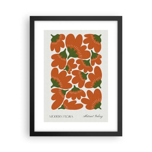 Plakat i sort ramme - Fra en blomsts liv - 30x40 cm