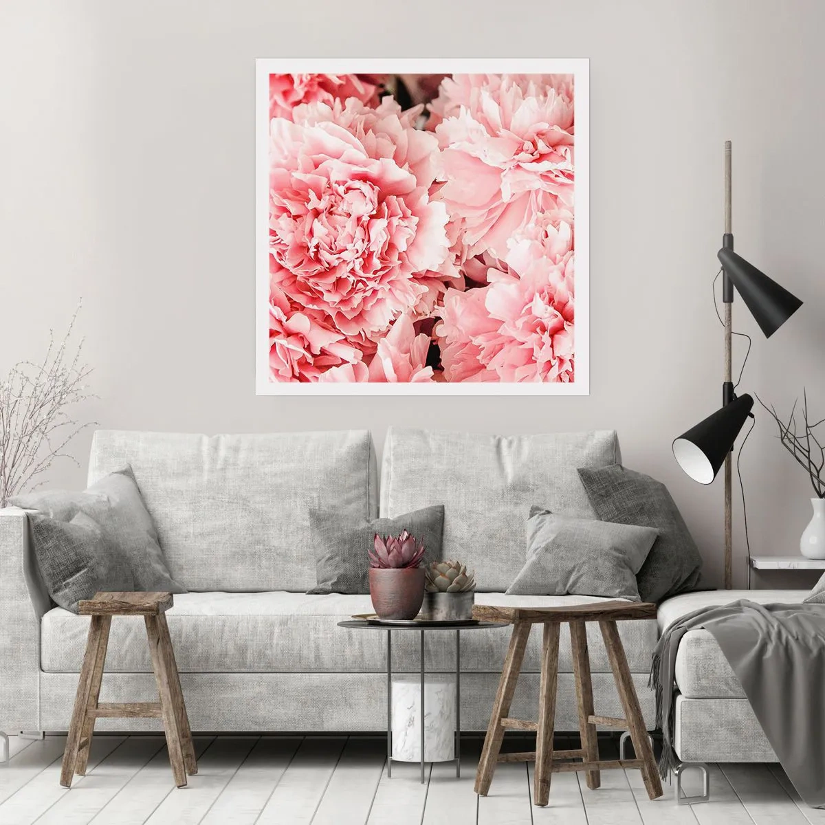 Plakat - Lyserød drøm - 40x40 cm