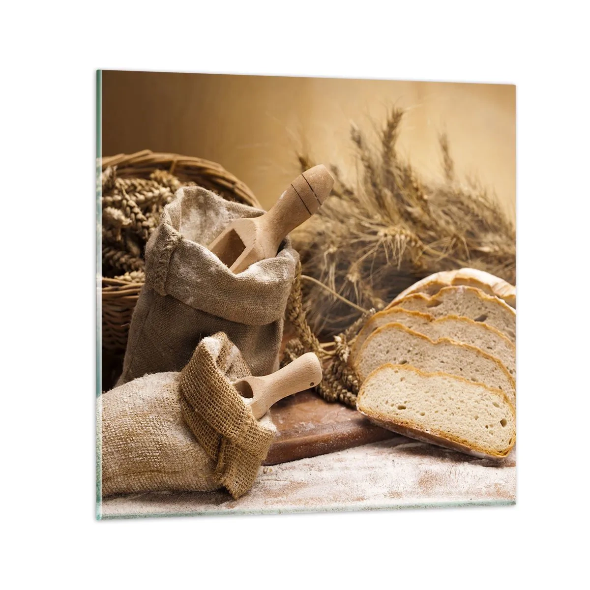 Billede på glas - Som skåret en kniv - 70x70 cm