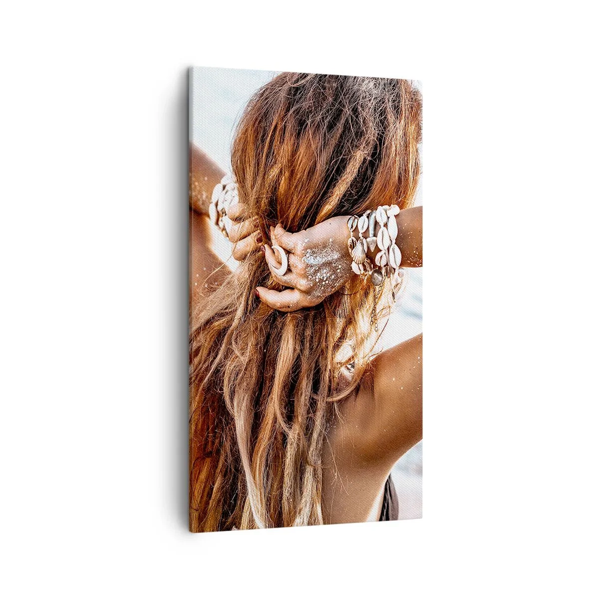 Lærredstryk - Billede på lærred - Søster af vand og solskin - 45x80 cm