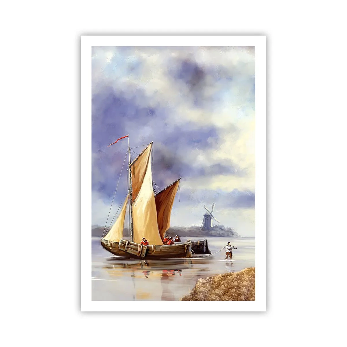 Plakat - Sømændenes tilbagevenden - 61x91 cm