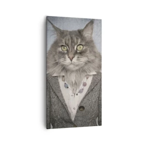 Lærredstryk - Billede på lærred - Pelse er igen på mode - 55x100 cm