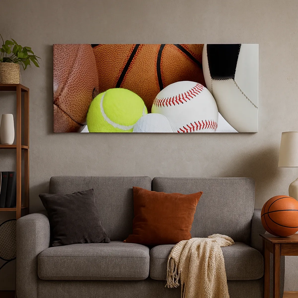 Lærredstryk - Billede på lærred - Forbindelse med bolden! - 30x30 cm