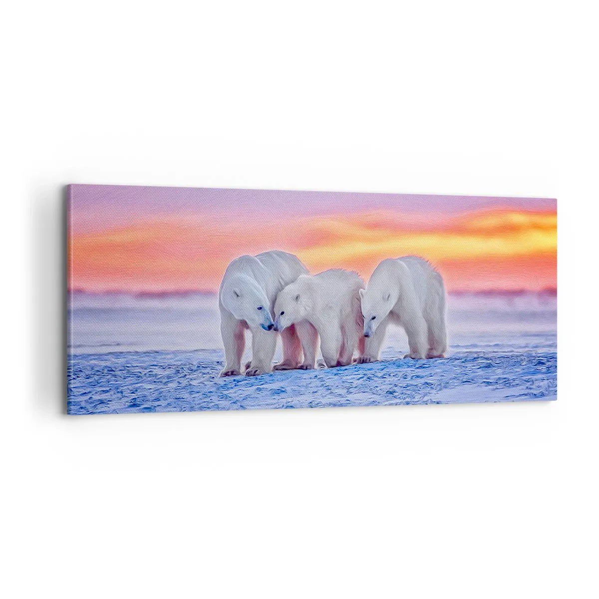 Lærredstryk - Billede på lærred - Familievarme er nok - 100x40 cm