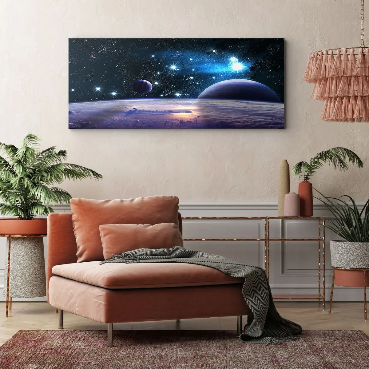 Lærredstryk - Billede på lærred - Er du stadig alene? - 90x30 cm