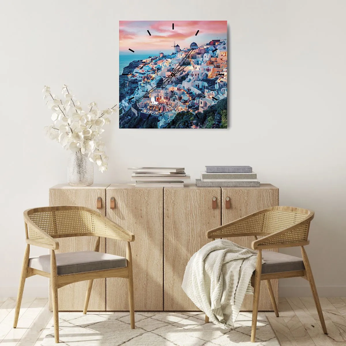 Vægur, Uret - Din store græske ferie - 40x40 cm