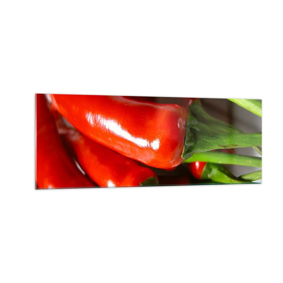 Billede på glas - Saftig, skinnende, glat - 140x50 cm