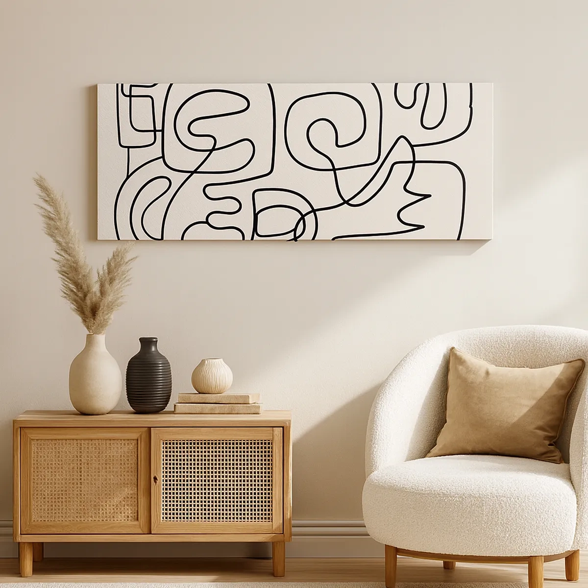 Lærredstryk - Billede på lærred - På sporet - 30x30 cm