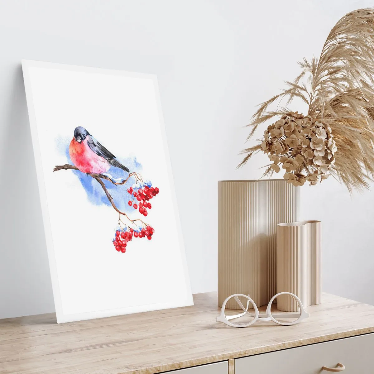 Plakat - Vinter i farver - 40x50 cm