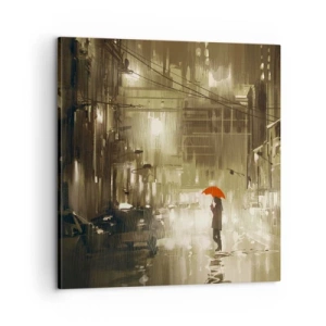 Lærredstryk - Billede på lærred - Alene, men ikke ensom - 60x60 cm