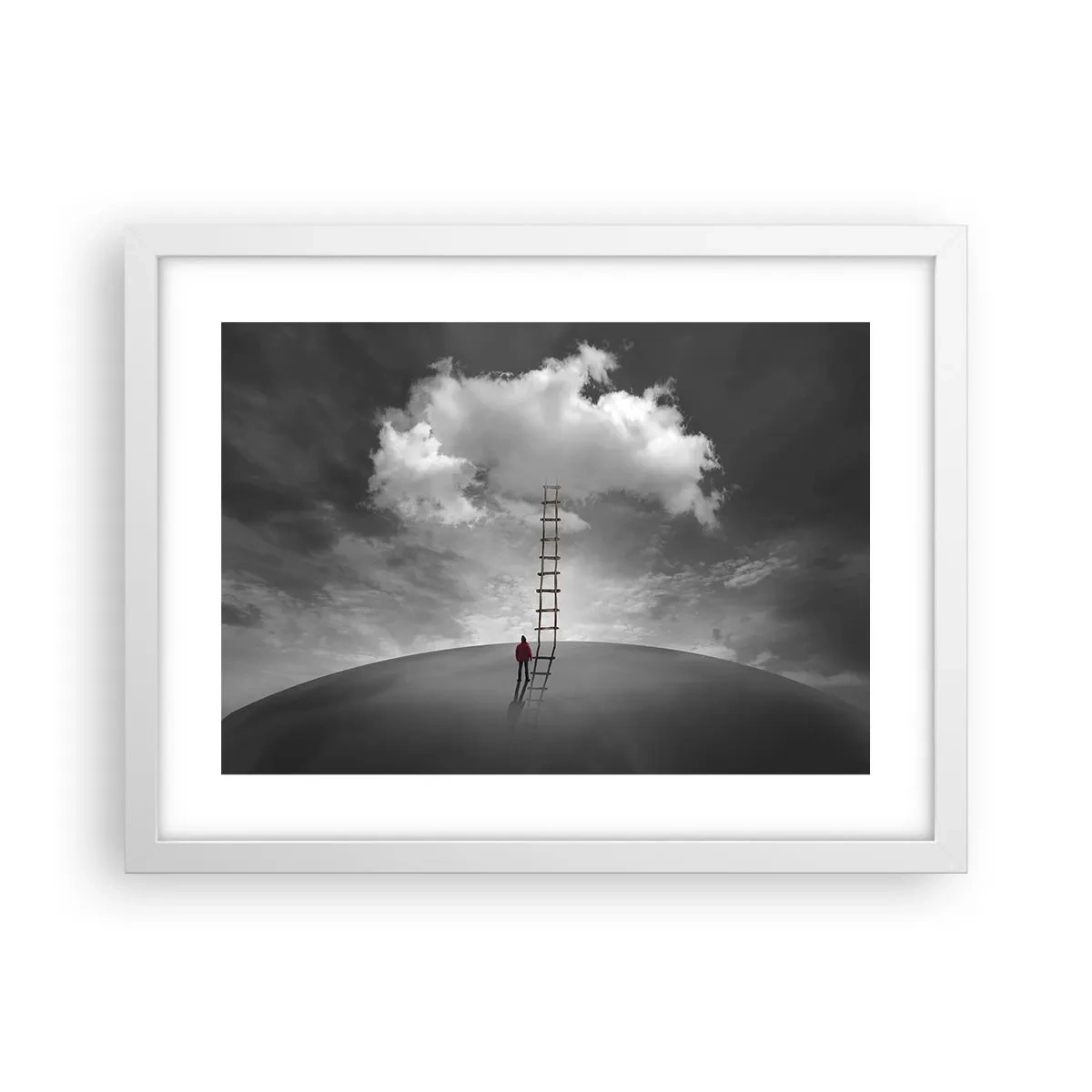 Plakat i hvid ramme - Alt er muligt - 40x30 cm