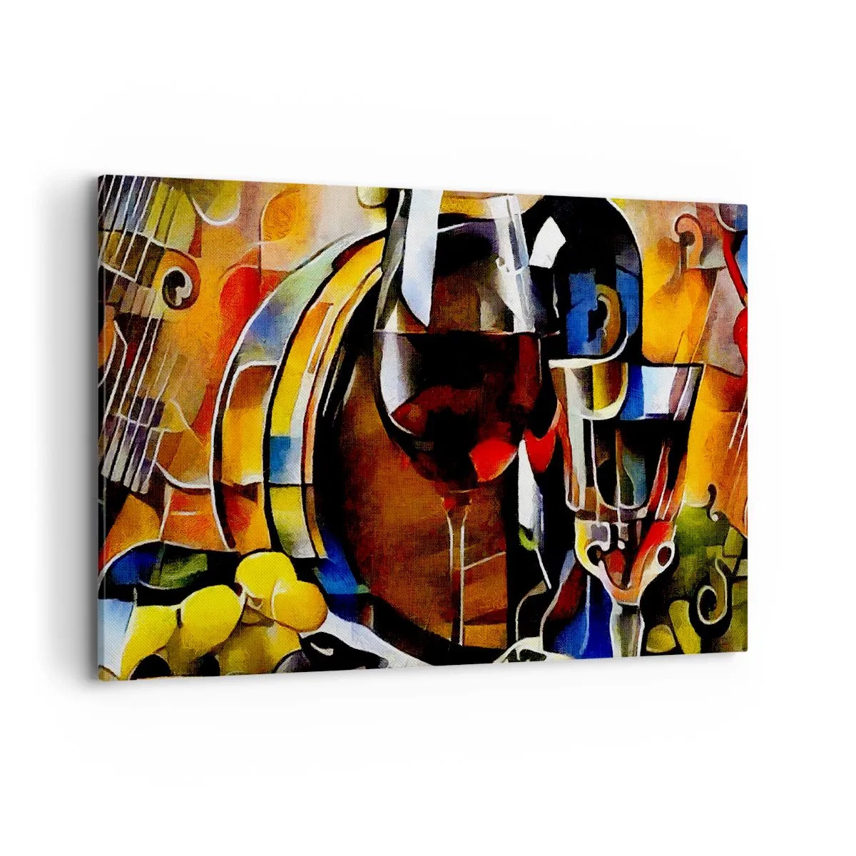 Lærredstryk - Billede på lærred - Og verden bliver mere farverig - 100x70 cm