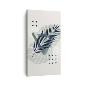 Lærredstryk - Billede på lærred - Natur og geometri - to ordener? - 45x80 cm