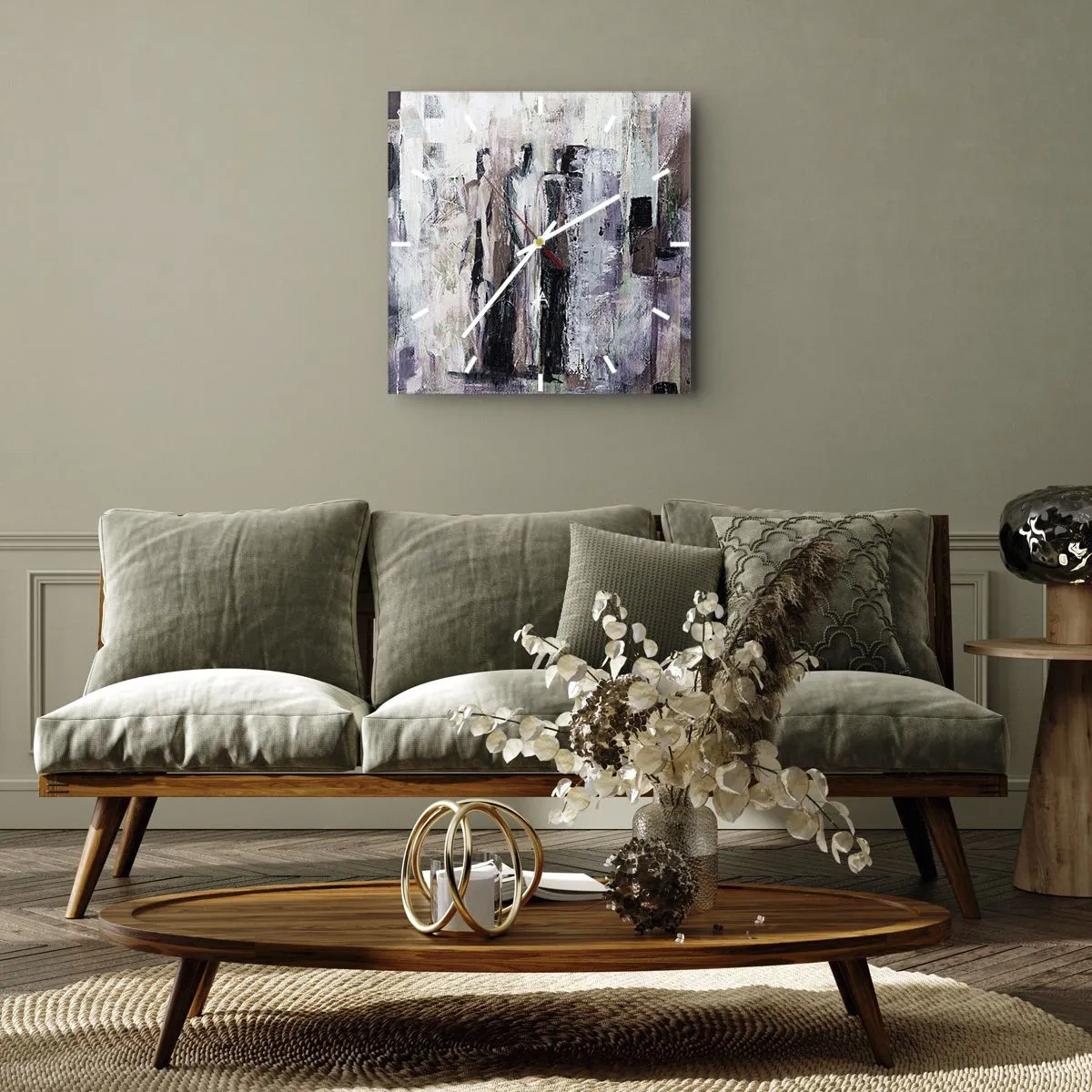 Vægur, Uret - De mystiske tre - 40x40 cm