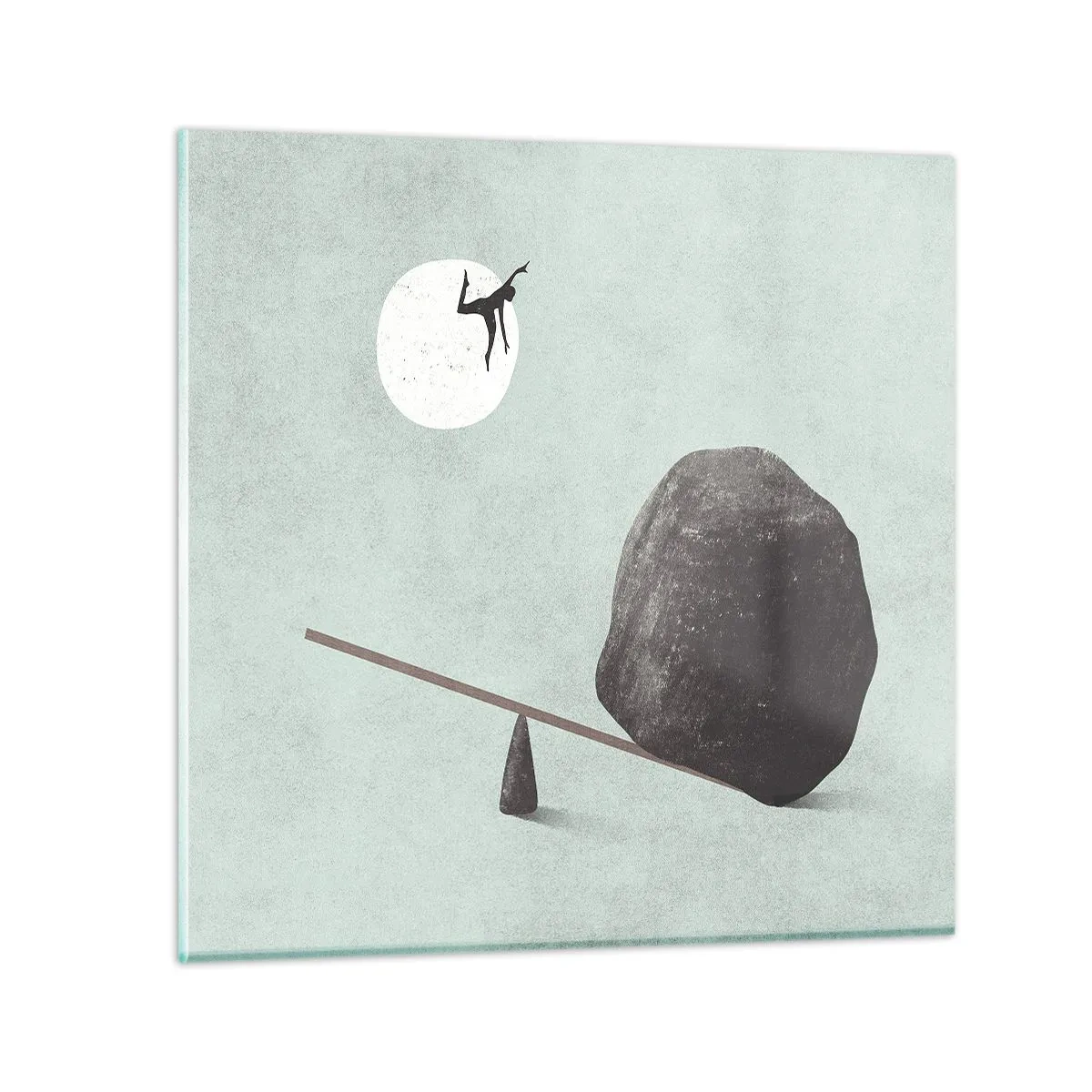 Billede på glas - En drøm går i opfyldelse - 30x30 cm