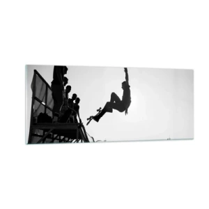 Billede på glas - Helte og tilskuere - 100x40 cm