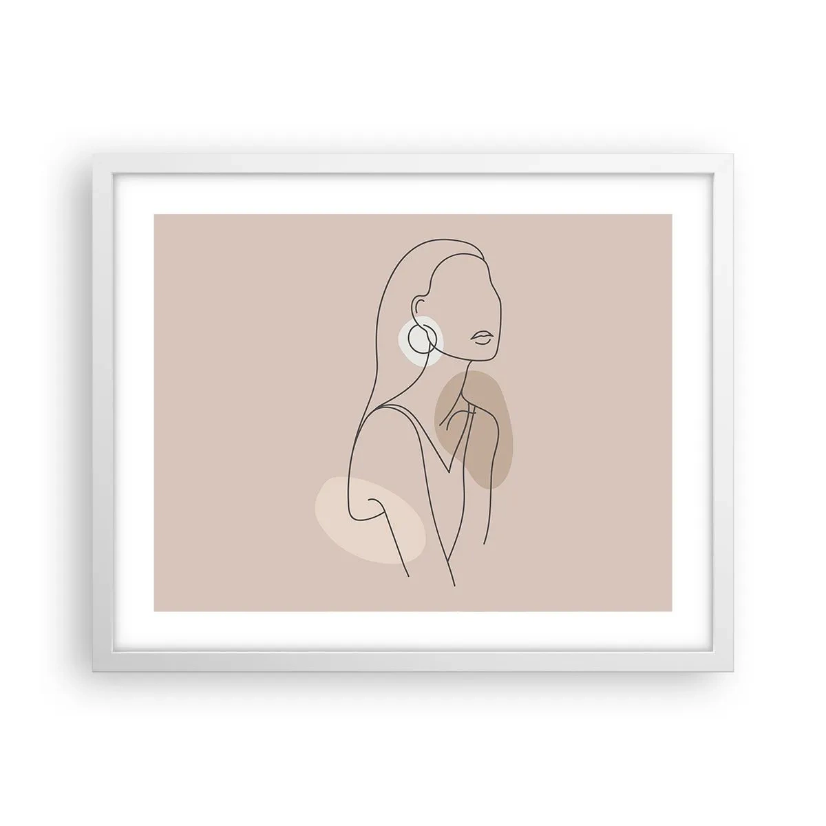 Plakat i hvid ramme - Et ikon for pigelivet - 50x40 cm