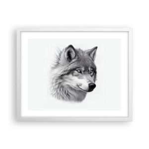 Plakat i hvid ramme - Alpha - uden tvivl - 50x40 cm