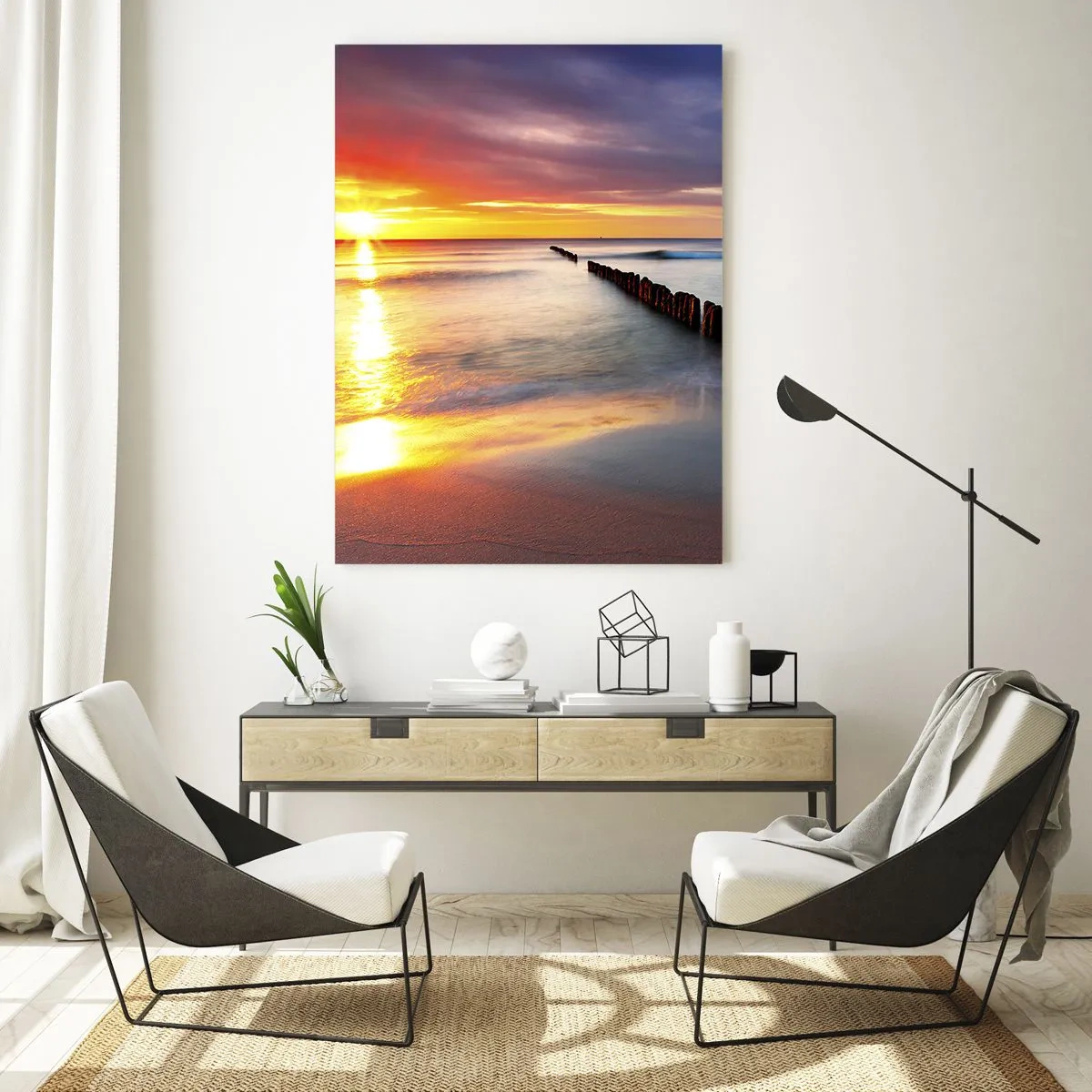 Billede på glas - Lyt til stilheden - 50x70 cm