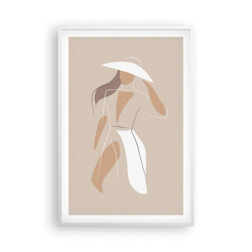 Plakat i hvid ramme - Mode er sjovt - 61x91 cm