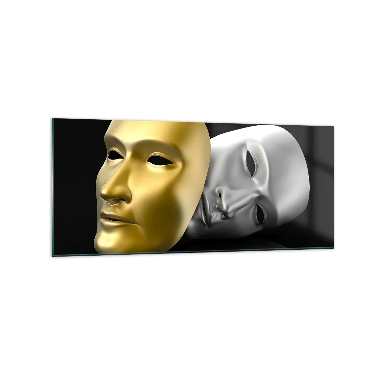 Billede på glas - Livet er teater - 120x50 cm