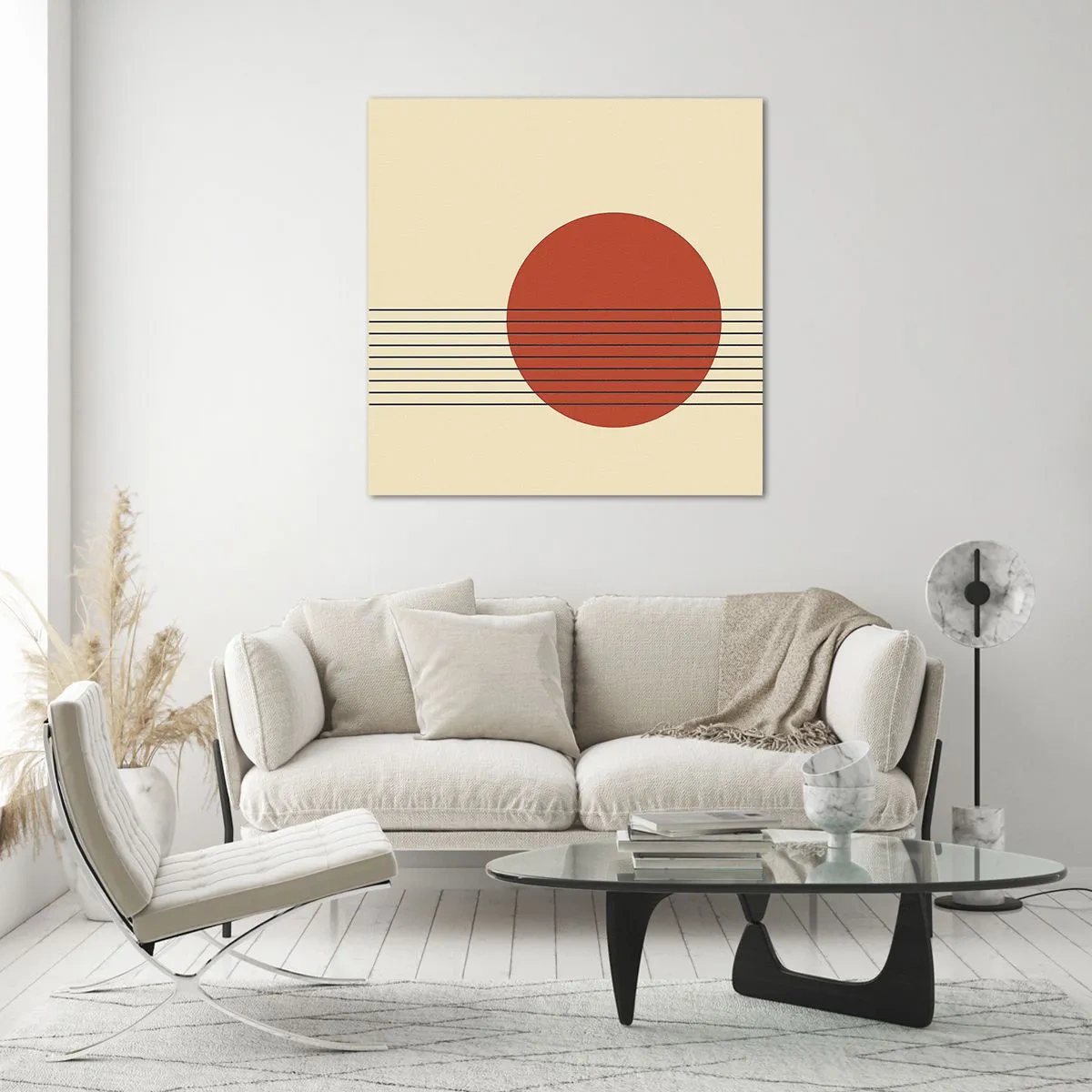 Billede på glas - Og så videre - 70x70 cm