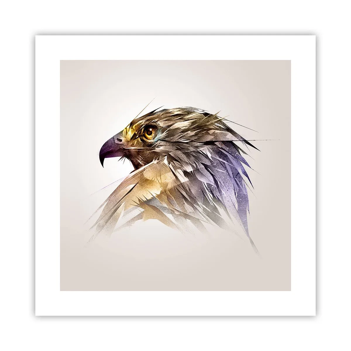 Plakat - Portræt af en kriger - 40x40 cm