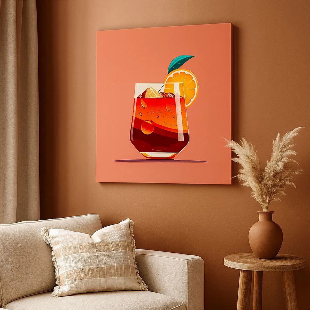 Lærredstryk - Billede på lærred - Sommerens forfriskning - 30x30 cm