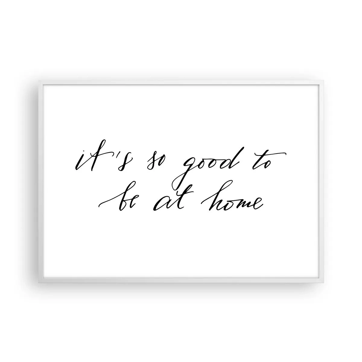 Plakat i hvid ramme - Hele sandheden - 100x70 cm