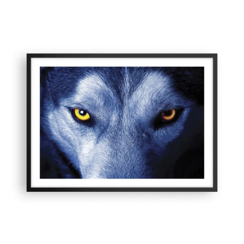 Plakat i sort ramme - Et hypnotiserende udseende - 70x50 cm
