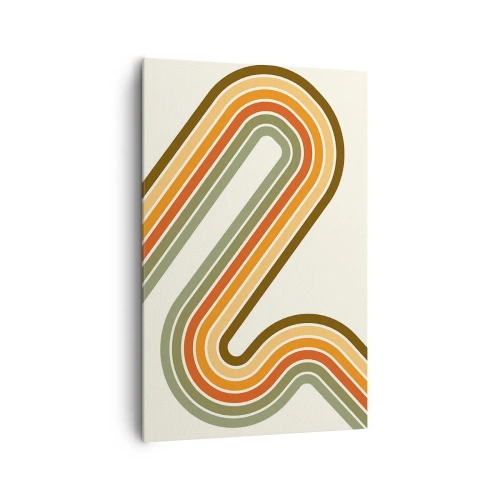 Lærredstryk - Billede på lærred - Zigzag til destinationen - 80x120 cm