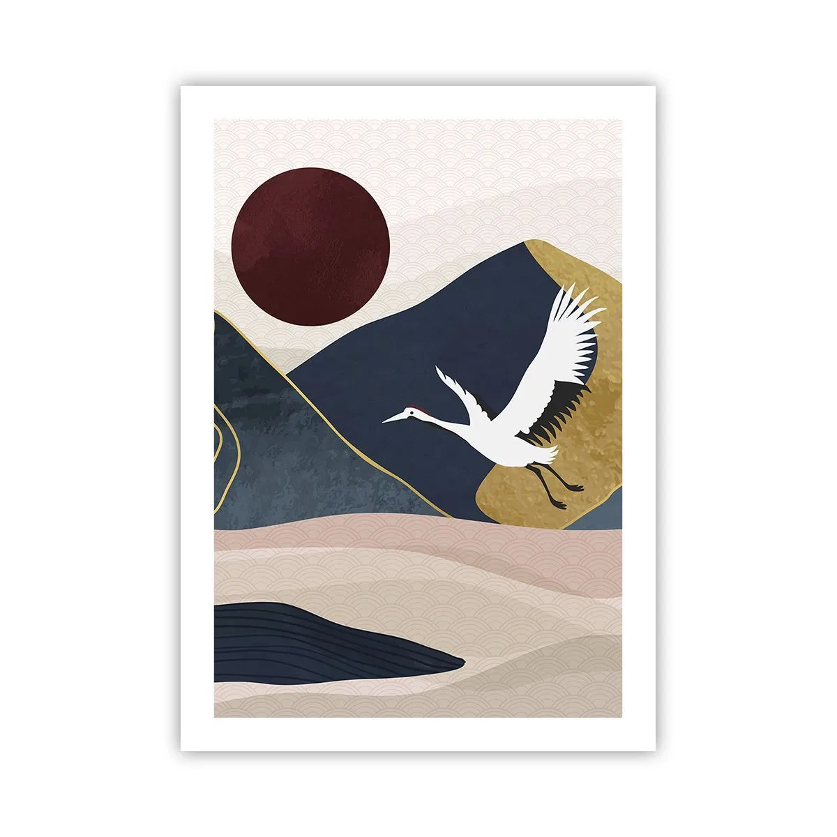 Plakat - Og dagen er igen FLØJET af sted - 50x70 cm